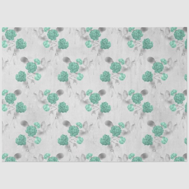 Papel De Seda Design da Série Aqua e Silver 6 (Frente )