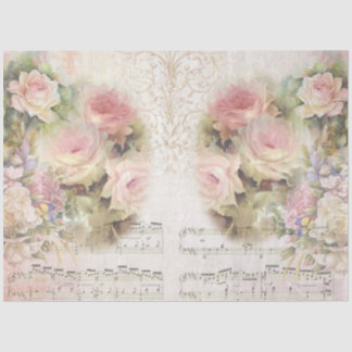 Papel De Seda Design da Série Colagem Shabby Chic 4