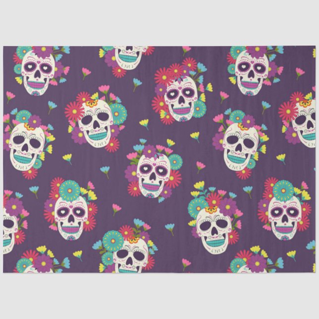 Papel De Seda Design da Série Dia dos Mortos 21 (Frente )