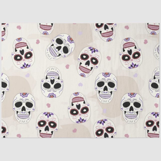 Papel De Seda Design da Série Dia dos Mortos 9 (Frente )
