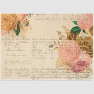 Papel De Seda Design da série Flores e Ephemera nº 10