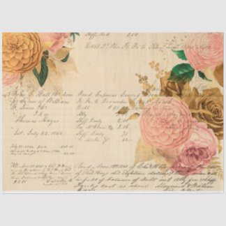 Papel De Seda Design da série Flores e Ephemera nº 10
