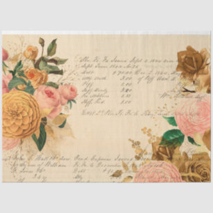 Papel De Seda Design da série Flores e Ephemera nº 11