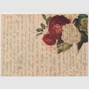 Papel De Seda Design da Série Flores e Ephemera nº 12