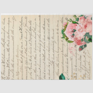 Papel De Seda Design da série Flores e Ephemera nº 7