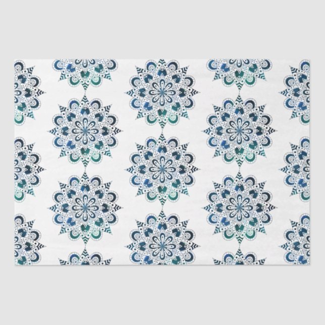 Papel De Seda Design da Série Mandala 14 (Frente )