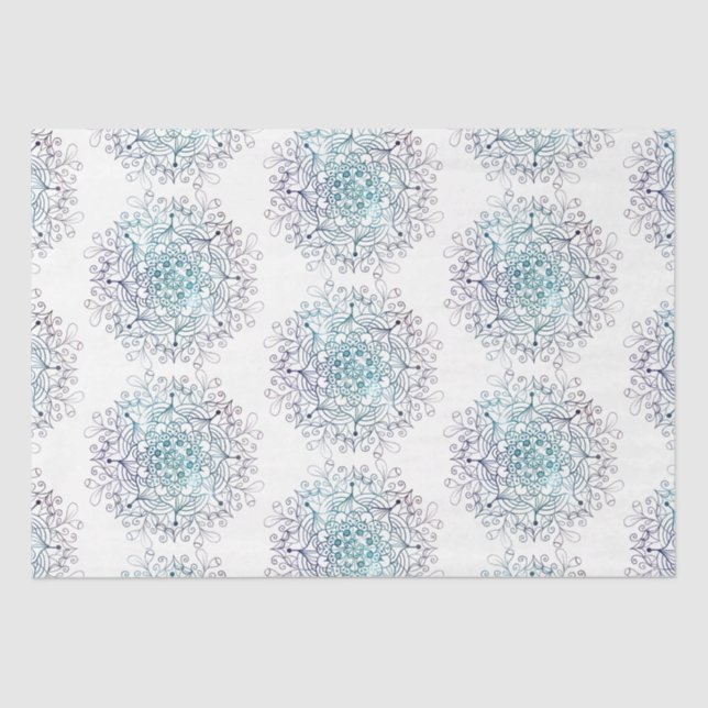 Papel De Seda Design da Série Mandala 16 (Frente )