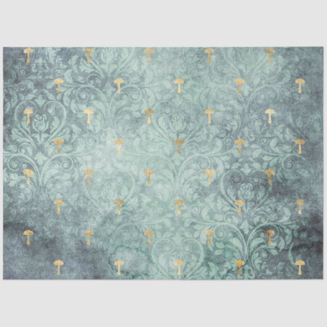 Papel De Seda Design da série Mushroom Ephemera nº 10 (Frente )