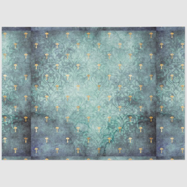 Papel De Seda Design da série Mushroom Ephemera nº 11 (Frente )