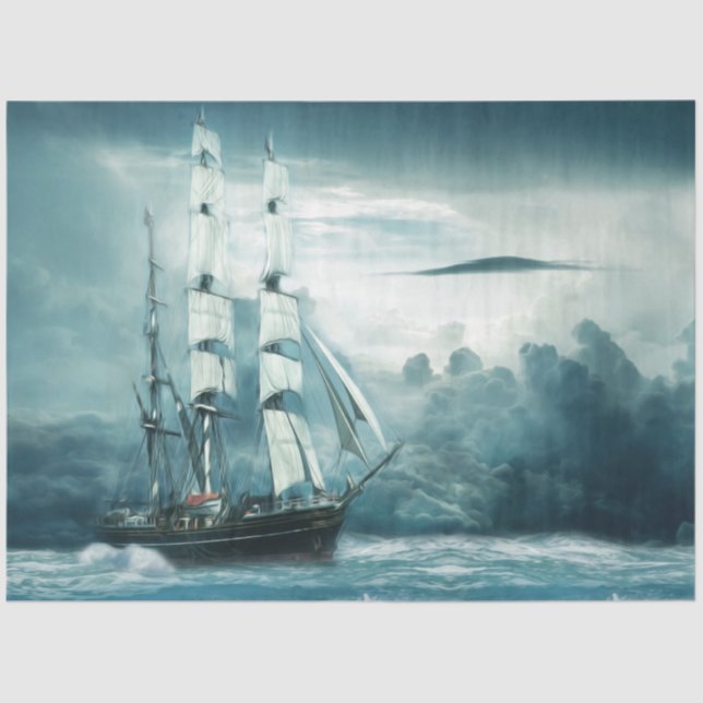 Papel De Seda Design da série náutica 15 (Frente )