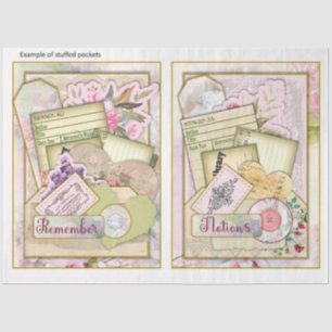 Papel De Seda Design da série Primavera de Chique Vintage 10