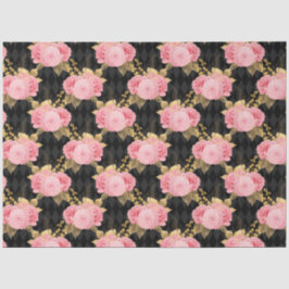 Papel De Seda Design da série rosa e Dourada 10