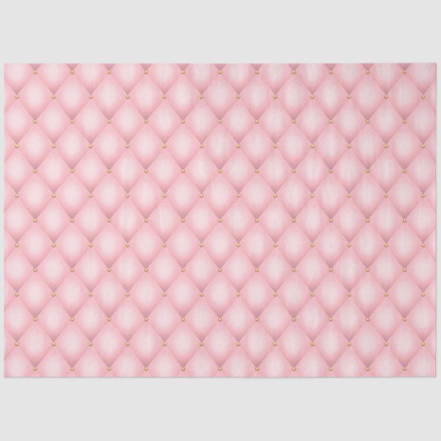 Papel De Seda Design da série rosa e Dourada 16 (Frente )