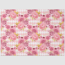 Papel De Seda Design da série rosa e Dourada 17