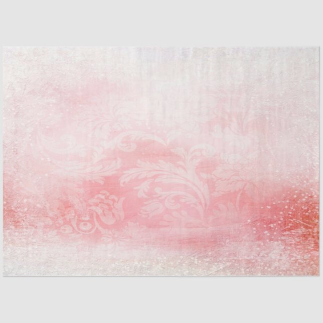 Papel De Seda Design da série Rosa romântica 16 (Frente )