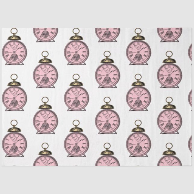 Papel De Seda Design da Série Steampunk Rosa e Dourada 35 (Frente )