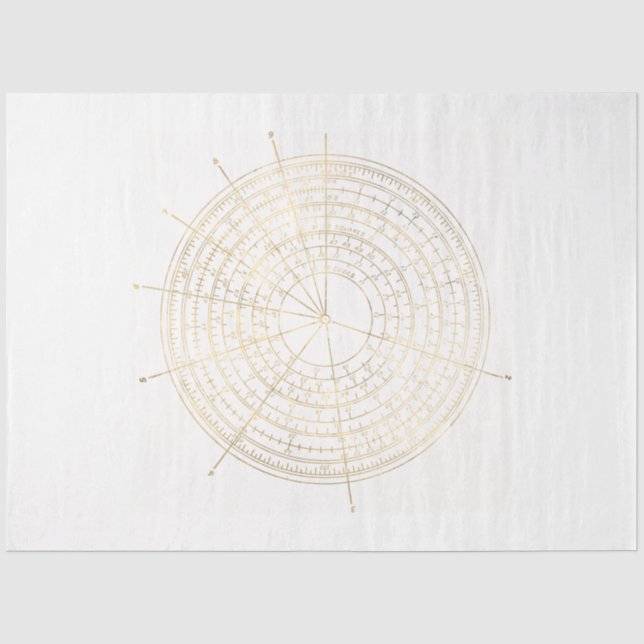 Papel De Seda Design da Série Steampunk Rosa e Dourado 42 (Frente )