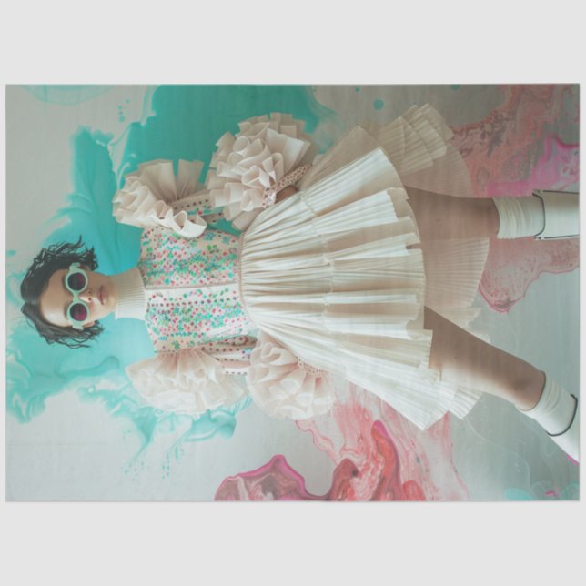 Papel De Seda Design de alta moda para desacoplamento (Frente )