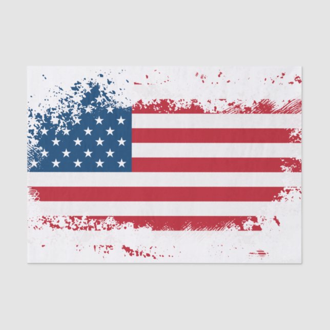 Papel De Seda Design de Bandeira Americana (Frente )