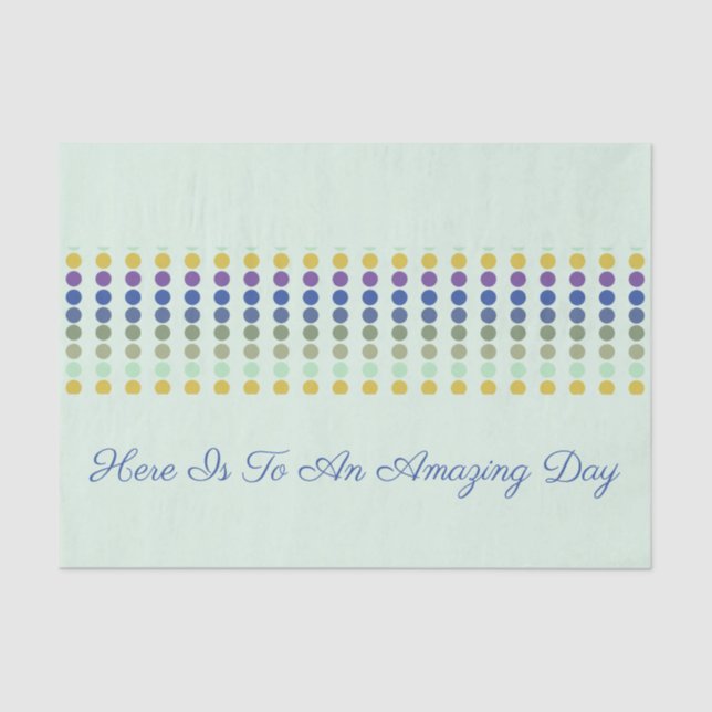 Papel De Seda Design de Bolinhas divertida (Frente )