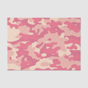 Papel De Seda Design de Camo Rosa