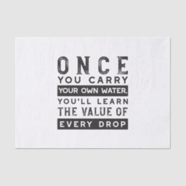 Papel De Seda Design de Citação de Sabedoria - Valor de Cada Lar