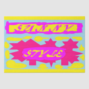 Papel De Seda Design DE ESTILO SUNNY AZUL