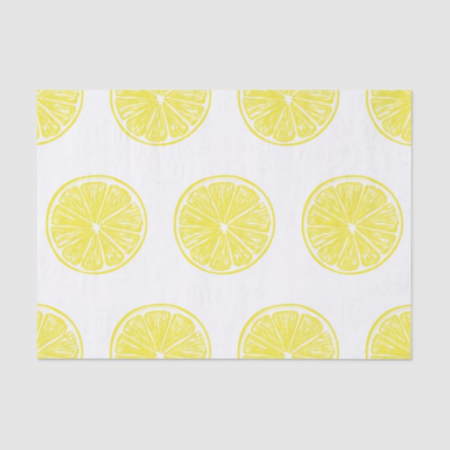 Papel De Seda Design de fatias de limão (Frente )