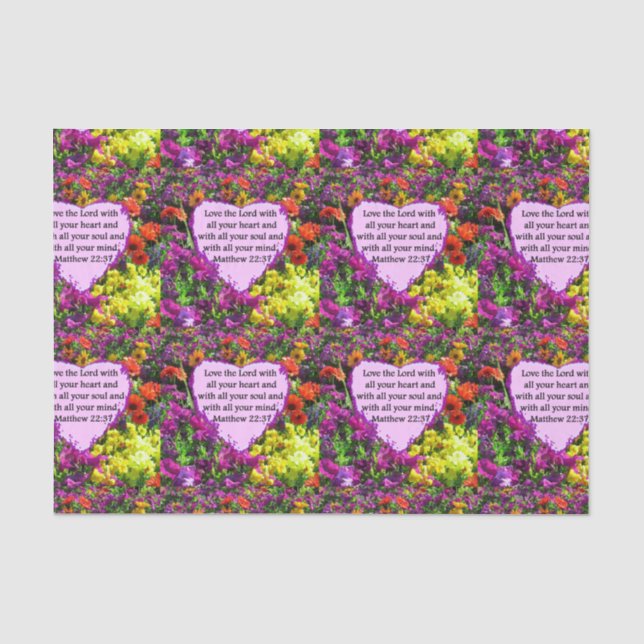 PAPEL DE SEDA DESIGN DE FOTO FLORAL PURPLE 22:37 (Frente )