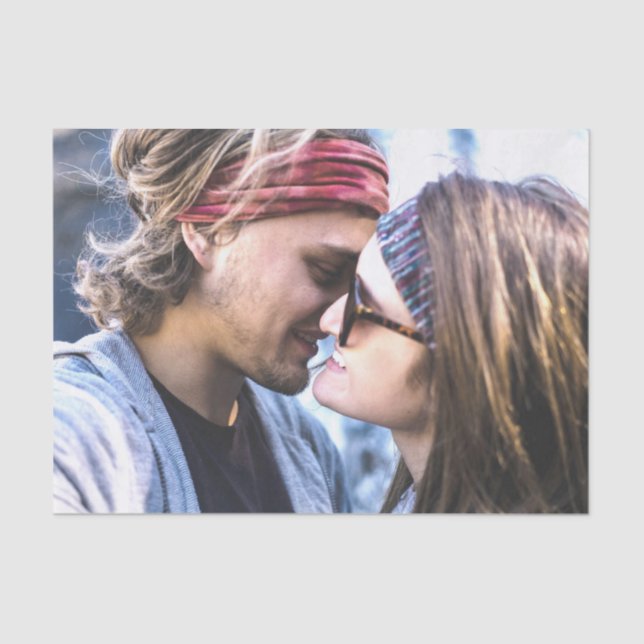 Papel De Seda Design de Modelo de Fotografia Personalizado (Frente )