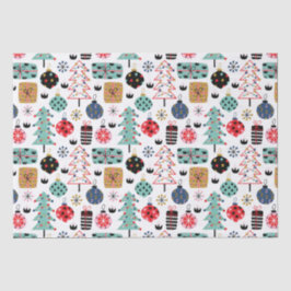 Papel De Seda Design de Natal charmoso