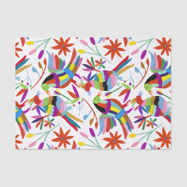 Papel De Seda Design de Otomi Moderno III (Frente )