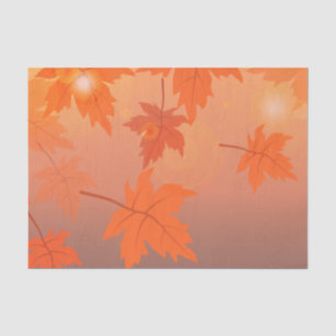 Papel De Seda Design de outono com folhas de maple e efeito de c