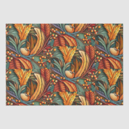 Papel De Seda Design de outono de Ação de Graças