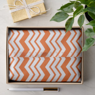 Papel De Seda Design de padrão zigue-zague em chevron branco lar