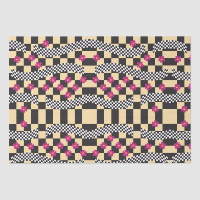 Papel De Seda Design de teclado retroativo (Frente )