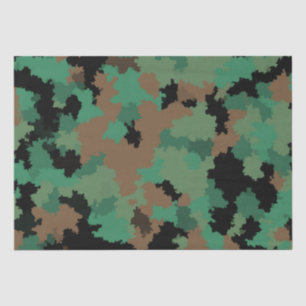 Papel De Seda Design do Padrão de Camuflagem Selvagem do Exércit