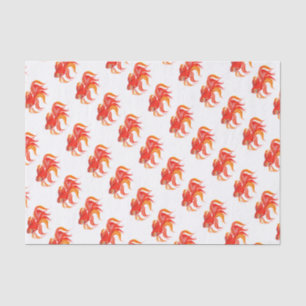 Papel De Seda Design do peixe dourado. Elemento brilhante