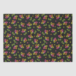Papel De Seda Design Floral Multicolor