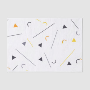 Papel De Seda Design geométrico, colorido, simples, de tendência