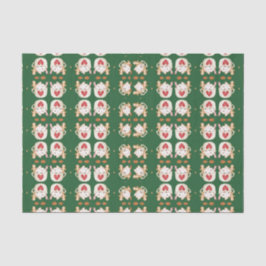 Papel De Seda Design Geométrico do Cacau de Natal