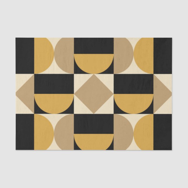 Papel De Seda Design Geométrico Moderado (Frente )