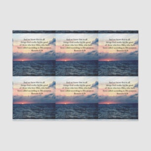 PAPEL DE SEDA DESIGN INSPIRANDO ROMANOS 8:28