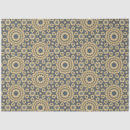 Papel De Seda Design marroquino de blues e amarelos