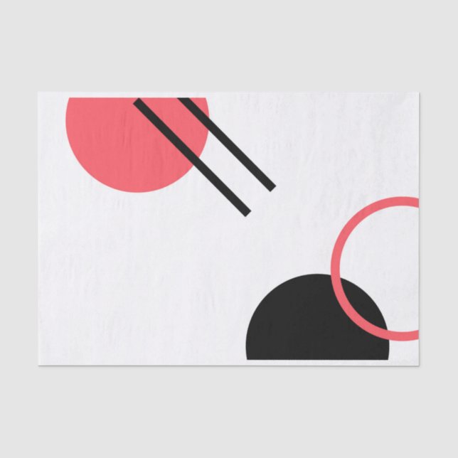 Papel De Seda Design moderna, simples, urbana, geométrica de ten (Frente )