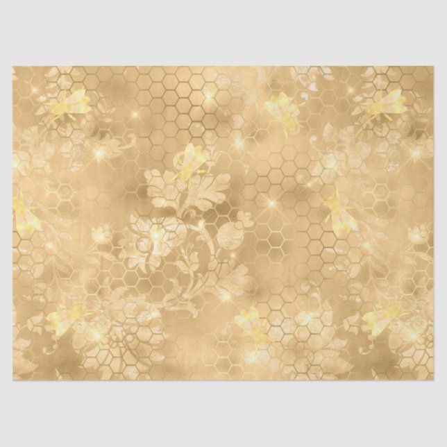 Papel De Seda Design nº 2 da série Glam Honeycomb (Frente )