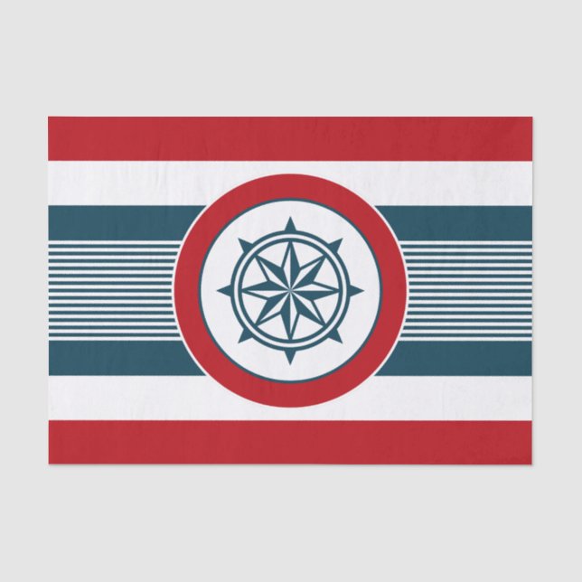 Papel De Seda Design náutico (Frente )