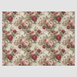 Papel De Seda Design Romântico Floral