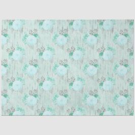 Papel De Seda Design Série Aqua e Prata 1