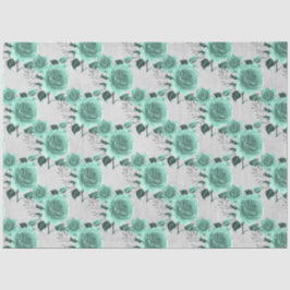 Papel De Seda Design Série Aqua e Prata 10